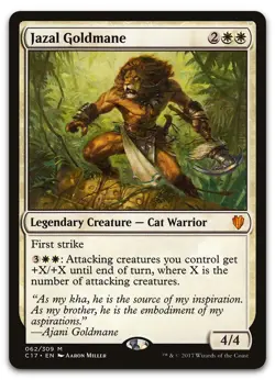Jazal Goldmane #62 (LP) Commander 2017 C17 Magic MTG - Image 1