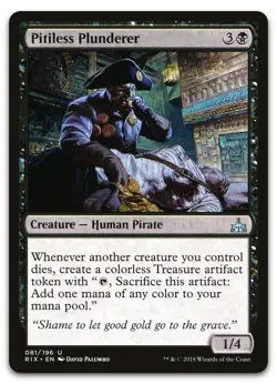 Pitiless Plunderer #81 (NM) Rivals of Ixalan RIX Magic MTG - Image 1