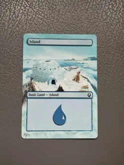 Island MTG Avatar: The Last Airbender Hand Painted Borderless Full Altered Art - Image 1