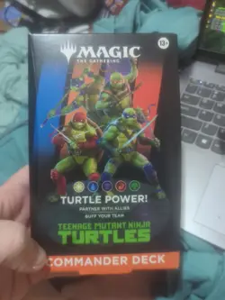 Commander Deck "Turtle Power" Teenage Mutant Ninja Turtles TMT MTG In Hand - Image 1
