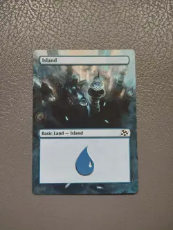 Island #282 MTG Aetherdrift Hand Painted Borderless Extended Full Altered Art - Image 1