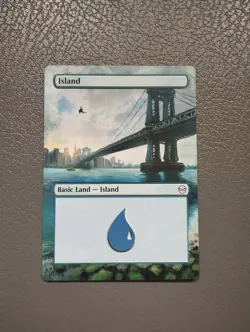 Island MTG Marvel's Spider-Man Hand Painted Borderless Extended Altered Art mait - Image 1