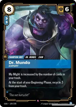 Dr. Mundo - Expert [OGN - 109/298] - LP [Foil] TCG Riftbound - Image 1