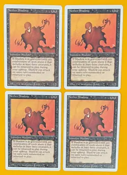 MTG NETHER SHADOW (x4) Revised (OldManMTG 011-426) - Image 1