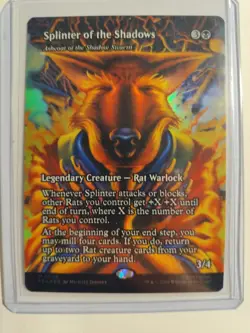Foil Splinter of the Shadows - Ashcoat of the Shadow Swarm (Borderless) TMNT - Image 1