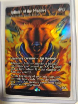Foil Splinter of the Shadows - Ashcoat of the Shadow Swarm (Borderless) TMNT - Image 2