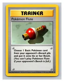 Pokemon Flute #086/102 Base Set (Shadowless) Pokemon Trading TCG Nintendo 1999 - Image 1