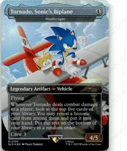 Tornado, Sonic's Biplane - Weatherlight (Rainbow Foil) Secret Lair M 2100 NM - Image 1
