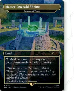 Master Emerald Shrine - Command Tower (7030) (Rainbow Foil) SLD 7030 Foil NM - Image 1