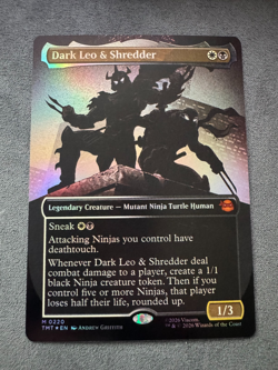 Dark Leo & Shredder - MTG Teenage Mutant Ninja Turtles TMT 0220 Foil NM - Image 1