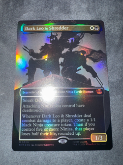 Dark Leo & Shredder - MTG Teenage Mutant Ninja Turtles TMT 0220 Foil NM - Image 3