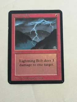 MTG Lightning Bolt Alpha Magic the Gathering - Image 1