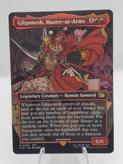 MTG Gilgamesh, Master-at-Arms (Borderless) Full Art Final Fantasy Rare FIN R0338 - Image 1