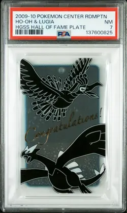 2009-10 POKEMON CENTER REDEMPTION CARDS HO-OH & LUGIA PSA 7 - Image 1