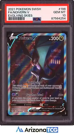Pokemon 2021 Noivern V 196/203 Full Art Evolving Skies GEM MINT PSA 10 - Image 1