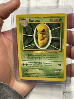 Kakuna Non-Holo 1999 WOTC Pokemon Card 33/102 Base Set NM/MT Nintendo Vintage - Image 1