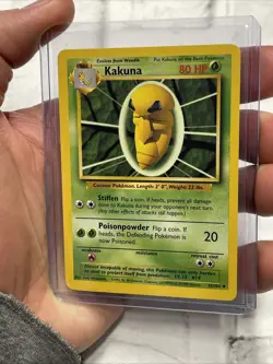 Kakuna Non-Holo 1999 WOTC Pokemon Card 33/102 Base Set NM/MT Nintendo Vintage - Image 2