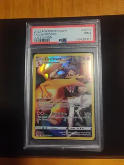 Pokemon Charizard #TG03/TG30 Full Art Trainer Gallery SWSH Lost Origin PSA 9 - Image 1