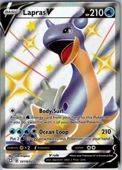 Lapras V SV110/SV122 Shining Fates: Shiny Vault - Pokemon Card - NM - Image 1