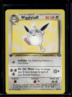 1999 Pokemon Jungle 1st Edition Wigglytuff #32/64 - Image 1