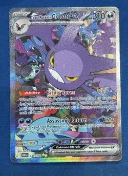 Team Rocket’s Crobat EX Special Illustration Rare 🔥 Pokemon Destined Rivals - Image 1