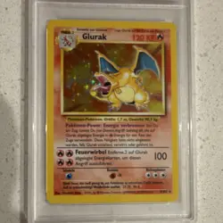 Pokemon 1999 Glurak Base Set Holo #4/102 German PSA 7 Rare Dragon Card - Image 4