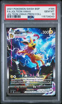 Jolteon Vmax SWSH184 HOLO Black Star Promo Pokemon PSA 10 *043 - Image 1