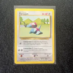 Vintage Pokemon Card - Porygon 039/102 Base Set - Uncommon - Image 1
