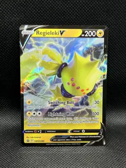 Regieleki V SWSH280 PROMO BLACK STAR HOLO Pokemon Sword & Shield English Foil - Image 1