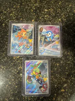 Pokemon First Partner Illustration Collection Series 1 Promos Set 40-42 - Image 1