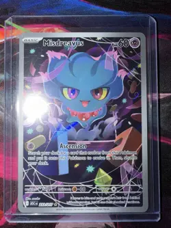 Pokemon TCG Misdreavus 233/217 ASC Illustration Rare Basic 60 HP English Card - Image 1