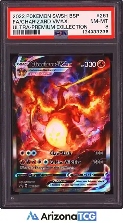 Pokemon 2022 Charizard VMAX SWSH261 Ultra Premium Collection Promo PSA 8 - Image 1