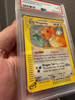 PSA 2 - Dragonite #9 Expedition Holo Pokemon TCG E-Reader 2002 WOTC Rare! 9/165 - Image 2