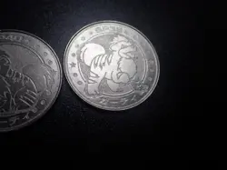 Pokemon Card Meiji Promo Metal Battle Coin Silver Growlithe x2 #6309 PLAY - Image 4