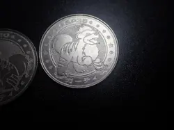 Pokemon Card Meiji Promo Metal Battle Coin Silver Growlithe x2 #6309 PLAY - Image 5