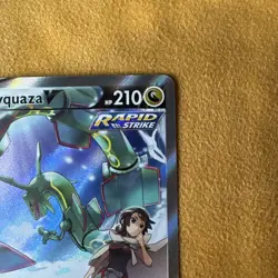 Pokemon TCG Rayquaza v Evolving Skies Holo Ultra Rare Card 194/203 Near Mint - Image 4