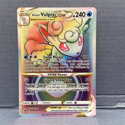Alolan Vulpix VSTAR (197/195) Rainbow Rare - Pokemon TCG Silver Tempest - NM - Image 1