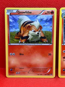 Pokemon Tcg Growlithe 10/122 & Arcanine 11/122 BREAKpoint Non Holo - Image 2