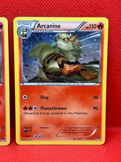 Pokemon Tcg Growlithe 10/122 & Arcanine 11/122 BREAKpoint Non Holo - Image 3
