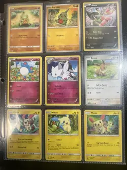 Cute Pokemon Card Collection Lot Eevee, Pikachu, Etc - Image 1
