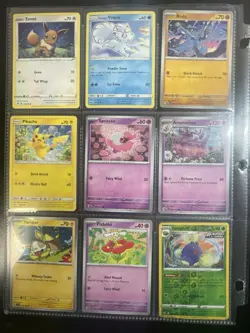 Cute Pokemon Card Collection Lot Eevee, Pikachu, Etc - Image 2