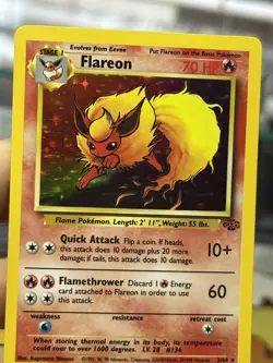 Flareon 3/64 Vaporeon 12/64 Jolteon 4/64 Jungle 1999 Vintage Pokemon Card WOTC - Image 5