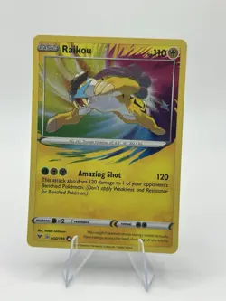 Raikou 050/185 Vivid Voltage Amazing Rare (Rainbow) Holo Pokemon TCG NM - Image 1