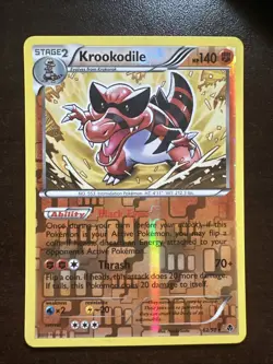 Krookodile 62/98 Reverse Holo Rare Pokemon TCG BW Emerging Powers VLP - Image 1