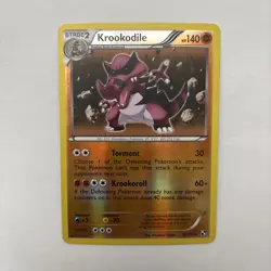 Krookodile Black and White #65/114 Reverse Holo LP Pokemon - Image 1