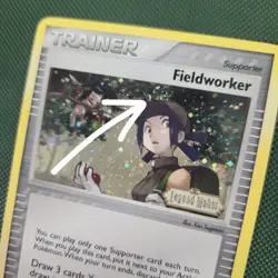 SWIRL 🌀💫 MP Fieldworker 73/92 EX Legend Maker Reverse Holo Stamp Pokemon Card - Image 1