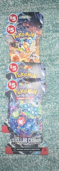 Pokemon TCG Scarlet & Violet -STELLAR CROWN Booster 4 Packs - Image 2