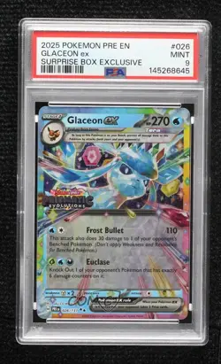 Glaceon Surprise Box Promo Pokemon Prismatic Evolutions PRE PSA 9 MINT - Image 1