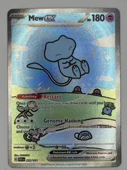 Pokemon TCG Mew ex Special Illustration Rare Full Art Holo 232/091 SV Paldean F… - Image 4