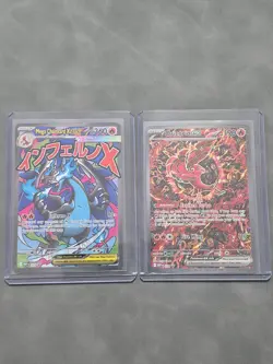2025 POKEMON MEP EN-ME BLACK STAR PROMO #023 MEGA CHARIZARD X EX & ORICORIO EX - Image 1